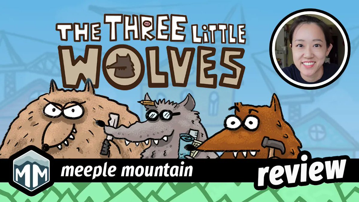 meeplemountain's tweet photo. The wolf is still knocking to be let in, but it won’t be the wolf to huff and puff or blow the house down. Check out @missgameschool's review of The Three Little Wolves from @PlayRenegade, @OniGames__ .
https://t.co/zeCpxNSYzM

#BoardGames #ThreeLittleWolves @smooxchen #Taiwan https://t.co/wCYMKCnaID