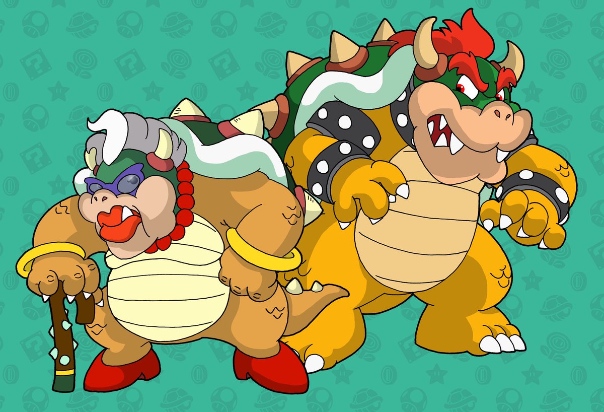 MarioBrosArt's tweet photo. I very rarely do original characters, but I’ve had an idea for a very long time about a Bowser game in which the main antagonist is his mother…Mah Koopa.
#OriginalArt #bowser #supermariobros #peach #luigi #toad #nintendo #switch #Movie @NintendoAmerica https://t.co/AyDKoupxxg