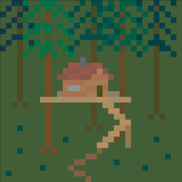 #tree_house #pixelart