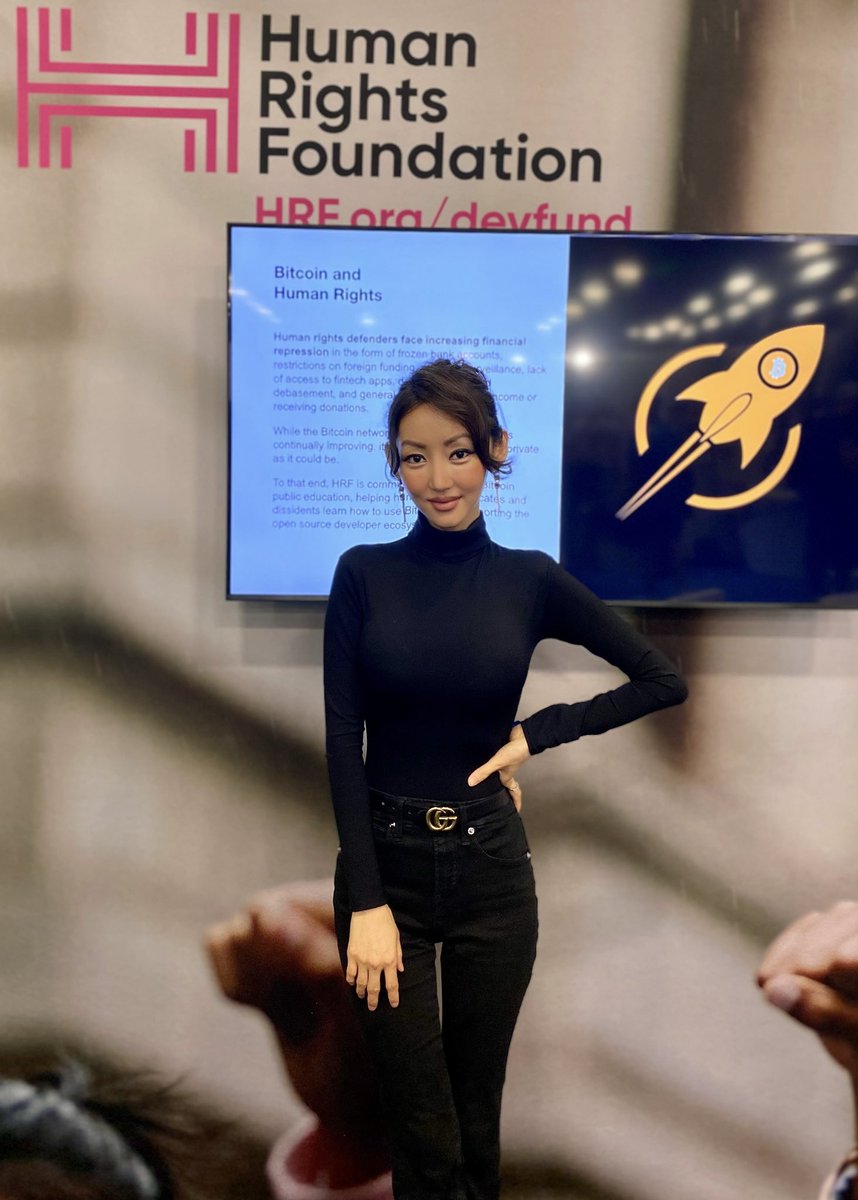 YeonmiParkNK's tweet photo. Bitcoin is refuge money, peace money and Freedom money! @TheBitcoinConf https://t.co/rtiOcjtCcT
