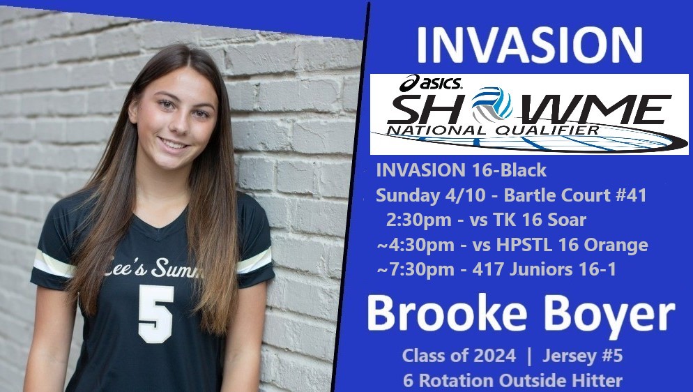 Invasion 16-Black goes 3-0 on Day 1 of Show Me!  Looking to repeat today on Bartle Court #41 @ 2:30pm!
recruit-match.ncsasports.org/clientrms/athl…