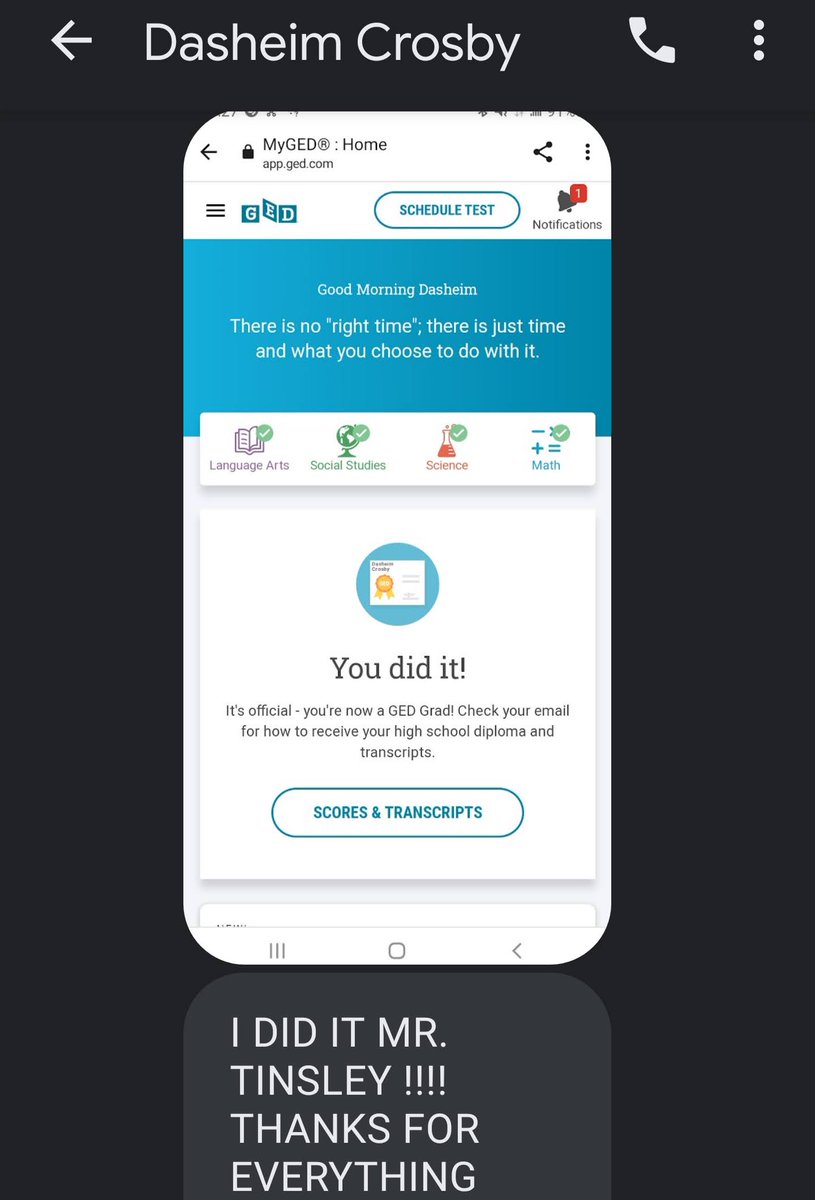 ged_pass's tweet image. #AnotherSuccess Please help me congratulate #DasheimCrosby on obtaining his diploma. Thanks for TRUSTING @ged_pass @GEDTesting   #GEDMathMonday #GEDMathHelp fb.watch/ciFp21p36m/ via @FacebookWatch