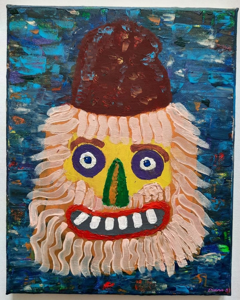 DianaArt2011's tweet photo. Romanian Traditional Mask - by Diana B.
Palette Knife Technique.
This painting, along with many others, will be exhibited at an art exhibition in Cisnadioara City, at the beginning of June.
Details will follow. https://t.co/5fCujfoZvG