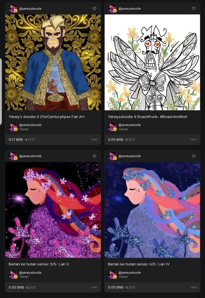 <a href="/n30n_ft/">⚡NeonFT⚡</a> <a href="/bobbyzfaiz/">Bobbyzfaiz | NFT | Bob_picasso 🏴‍☠️</a> Hi! Thanks for the space ser!
Shilling my unsold NFTs. Check them out at app.pentas.io/user/yaneysdoo…

Open for offer as well 😊