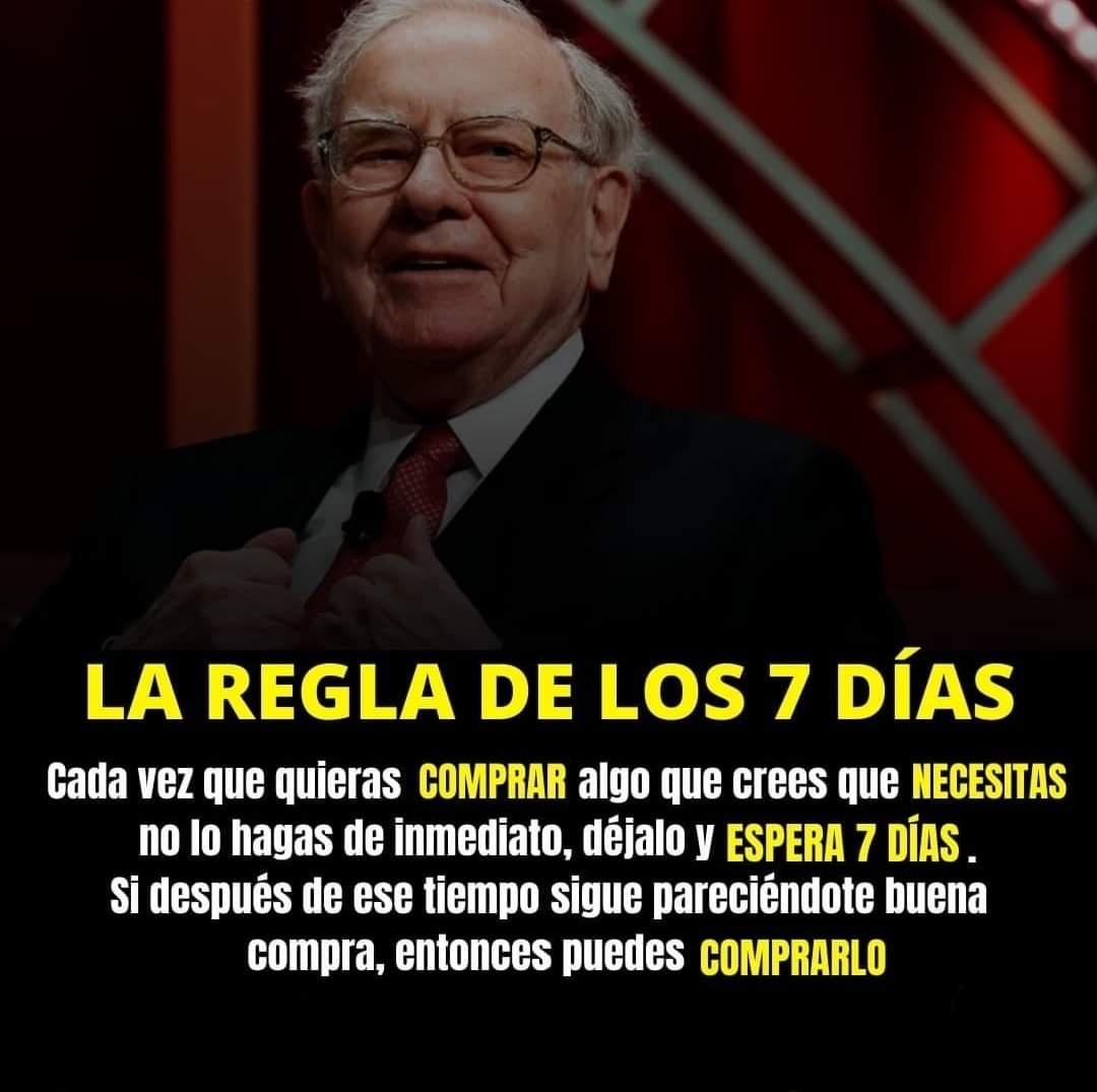 Cryptofilospr's tweet photo. 📣📣SI AL CABO DE LOS 7 DÍAS AÚN TIENES EL DINERO Y NO NECESITAS COMPRAR EL ARTÍCULO, INVIERTE EL DINERO. LINDO DOMINGO📣📣 https://t.co/bcV8Mh66cO