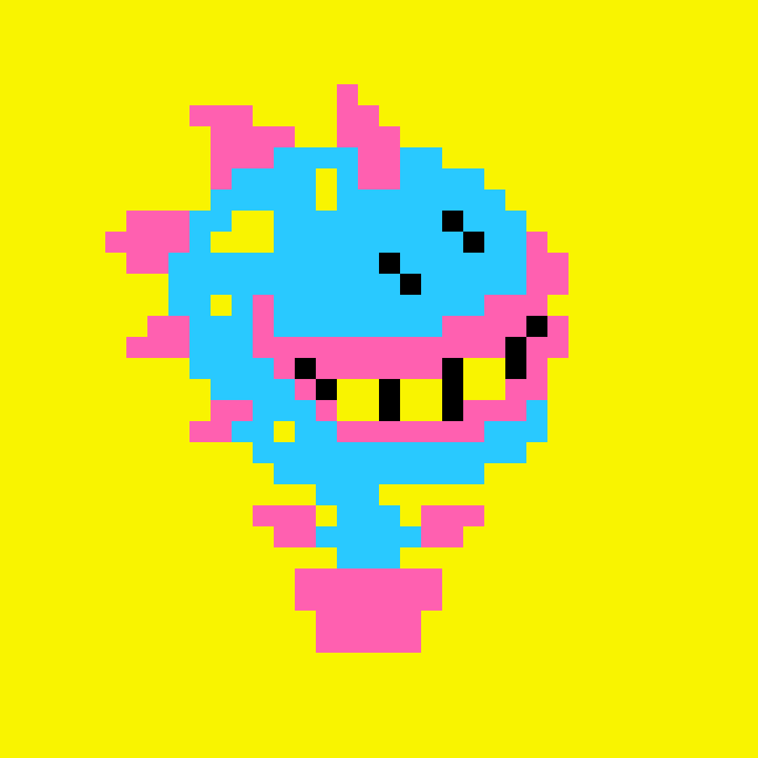 weloveui's tweet photo. Conoce a Lupita, una Plantuski del mundo @cmykcitynft 

Un universo hecho en #pixelart con solo 4 colores inspirados en la paleta CMYK https://t.co/x1qwZemqxB