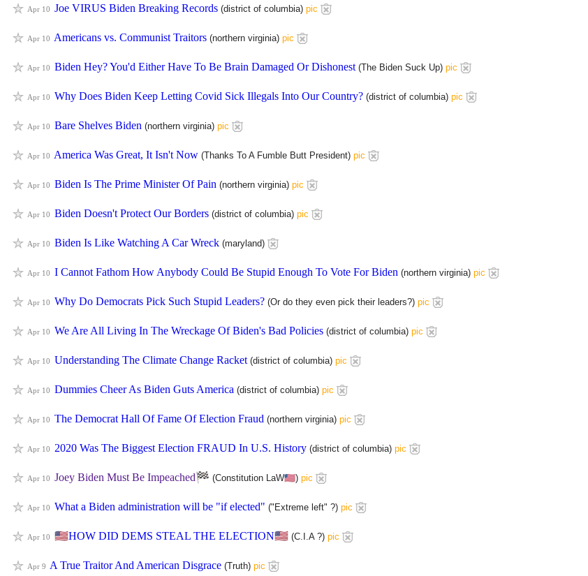 The 'O' line on Twitter "RachelBitecofer StephenKing Washington DC