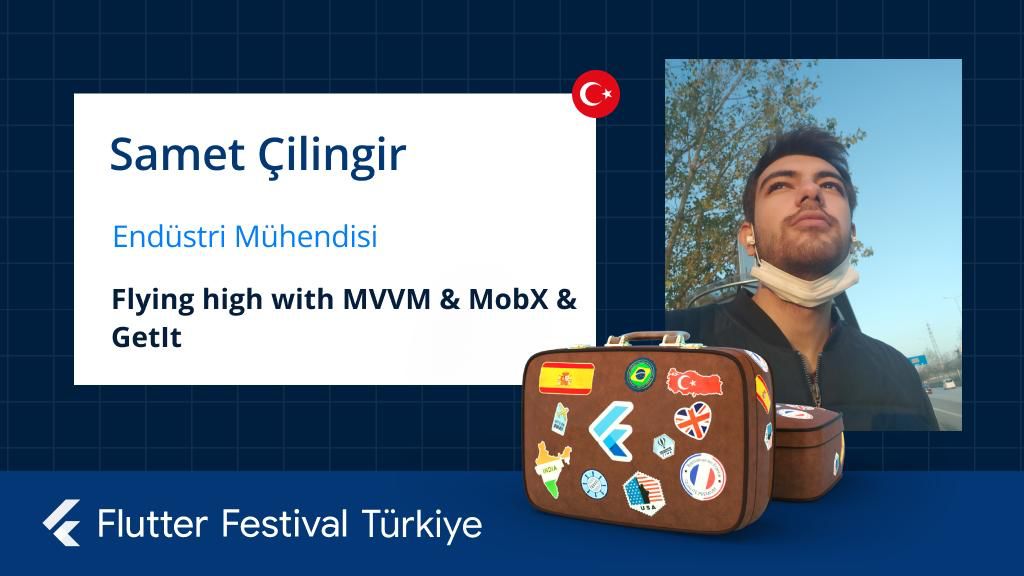 16-17 Nisan tarihlerinde gerçekleşecek #FlutterFestivalTurkiye’nin sıradaki konuşmacısı Endüstri Mühendisi olan <a href="/sametcilingirrr/">Samet</a>! 💙

‘Flying high with MVVM &amp; MobX &amp; GetIt’ konusu üzerine yapacağı sunumu ile bizlerle olacak.

🔗 festival.flutterturkiye.org

#Flutter #FlutterFestival