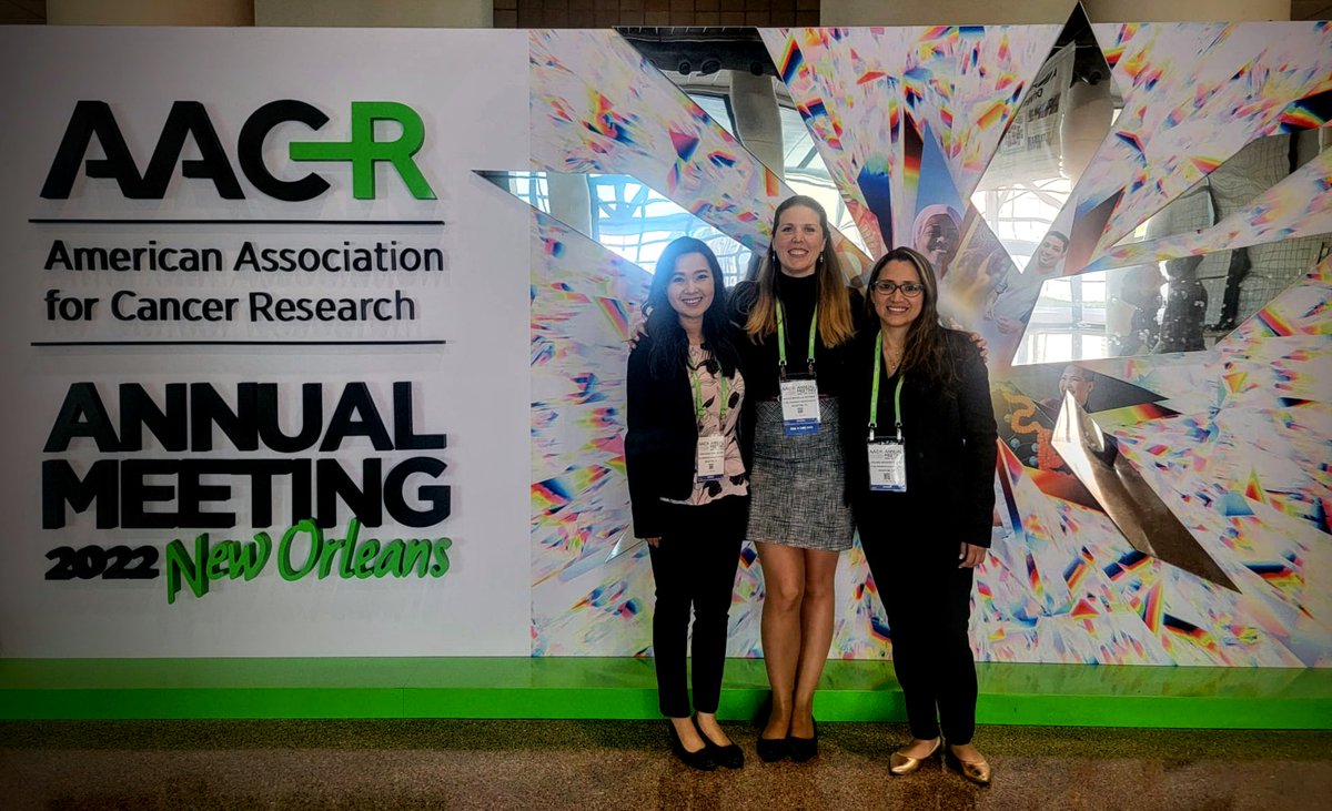Excited to be at #AACR22 with first-timers @junay_14 and @ndttuyen
