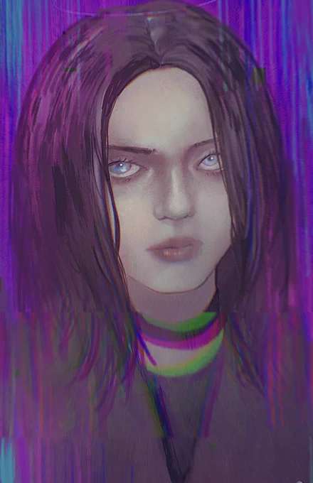 落書きを加工していた 