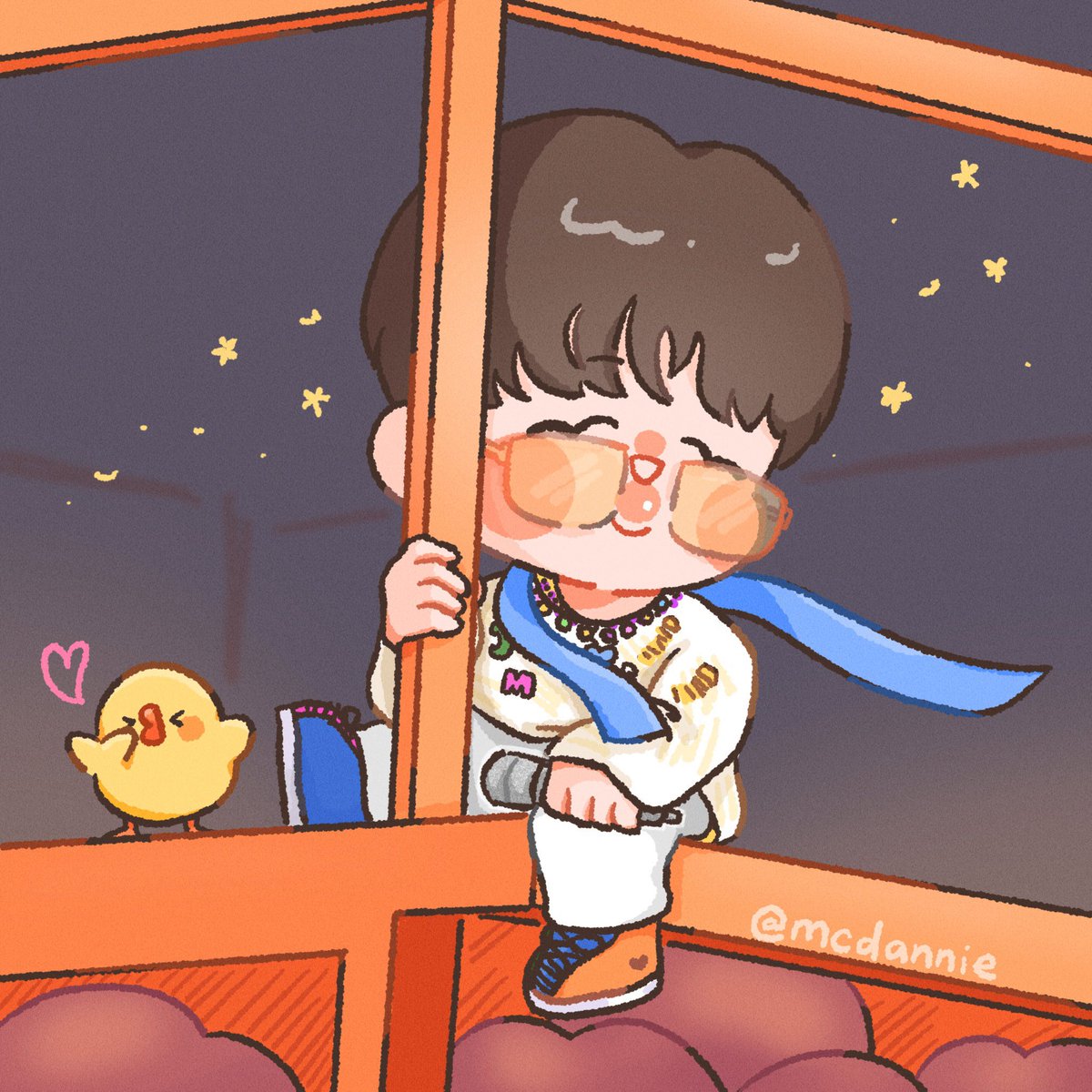 McDannie's tweet photo. 너를 만날 때 가장 난 행복해🧡
#JIMIN #지민 @BTS_twt

(i don’t know why but I felt happiness from the bottom of my heart when i drew this, and i hope you feel the same way when you see it:) https://t.co/3uYzx1Zy7i