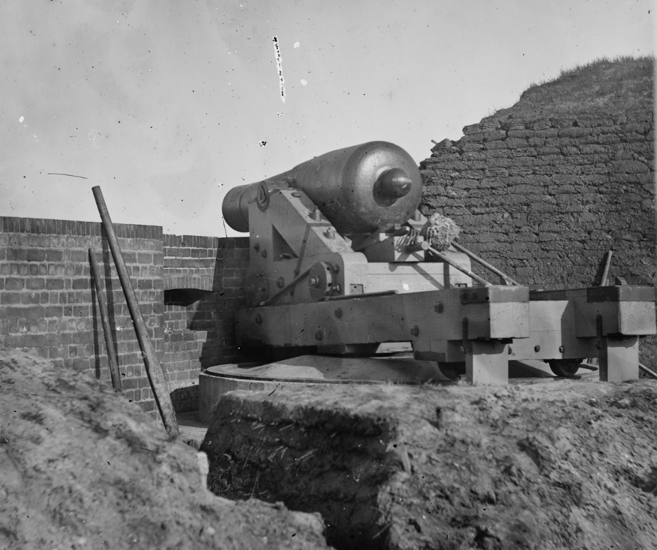 FortPulaskiNPS's tweet photo. On April 10, 1862, Union batteries on Tybee Island opened fire on Fort Pulaski. By the end of the day, the southeast corner was flaked away to a depth of 2 to 4 feet, and nearly all the fort's guns were dismounted.
#FortPulaski160 #FortPulaski
(Image from Library of Congress) https://t.co/AZV2QByH11