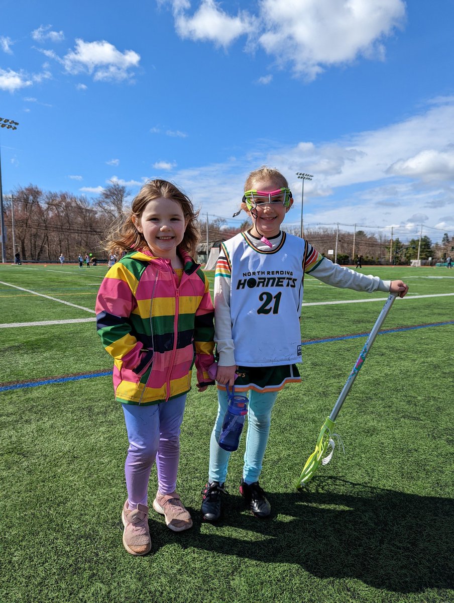 Cphair16's tweet photo. Great morning for Cora's first lacrosse game! https://t.co/qDjoG1qvio