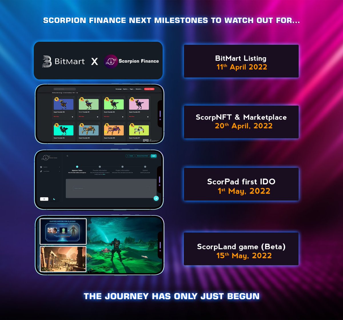 Onboarding in progress. Keep your tabs on scorpion-finance.com

#NFTs #Metaverse #P2E #Bitcoin #ETH