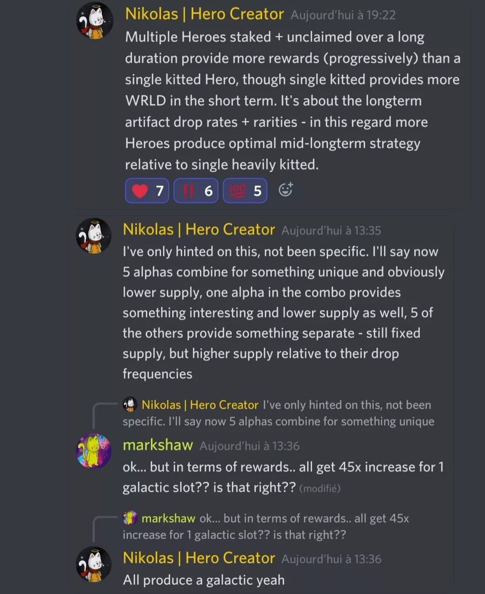 MadMax_HG's tweet photo. Here are my @HeroGalaxyNFT daily alpha news !!
On the menu today we have infos on Planet heads, staking details and rewards and more... π
#NFT #HeroGalaxy #NFTWorld #Minecraft #bluechipP2E https://t.co/bplRu7nIA7