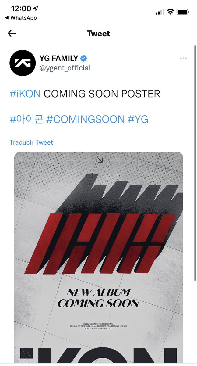 iKONUnionBrasil's tweet photo. A YG FAMILY APAGOU O PÔSTER DO iKON GENTE EU JURO QUEM VIU VIU!!!! O COMEBACK EH REAL https://t.co/Tplzwk5Duq