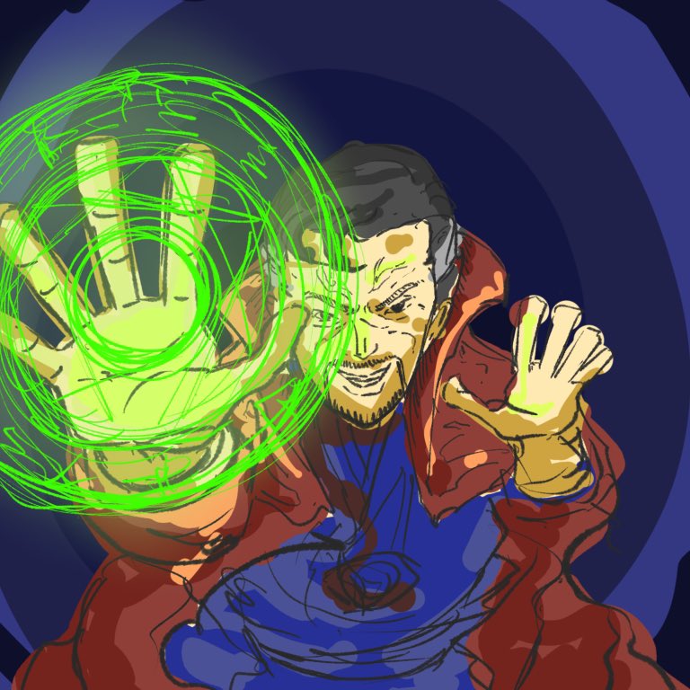 25分ドクターストレンジ  #ドクターストレンジ  #DrStrange ＃marvel #イラスト