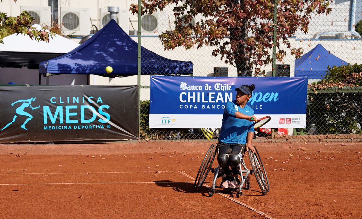 ChileOpenTennis's tweet photo. ITF 3 Series Wheelchair Santiago #ChileOpenTennis, Final Damas (2) 🇨🇱 Macarena Cabrillana se queda con el 1er set 6-2 ante  (1) 🇨🇴 Angélica Bernal https://t.co/aoggrW3Rup