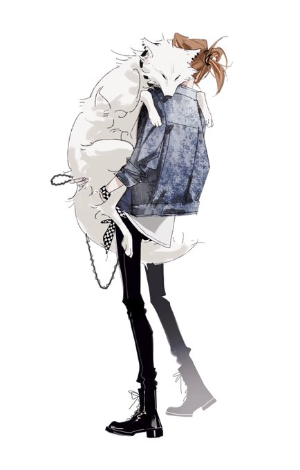 「denim jacket shoes」 illustration images(Latest)