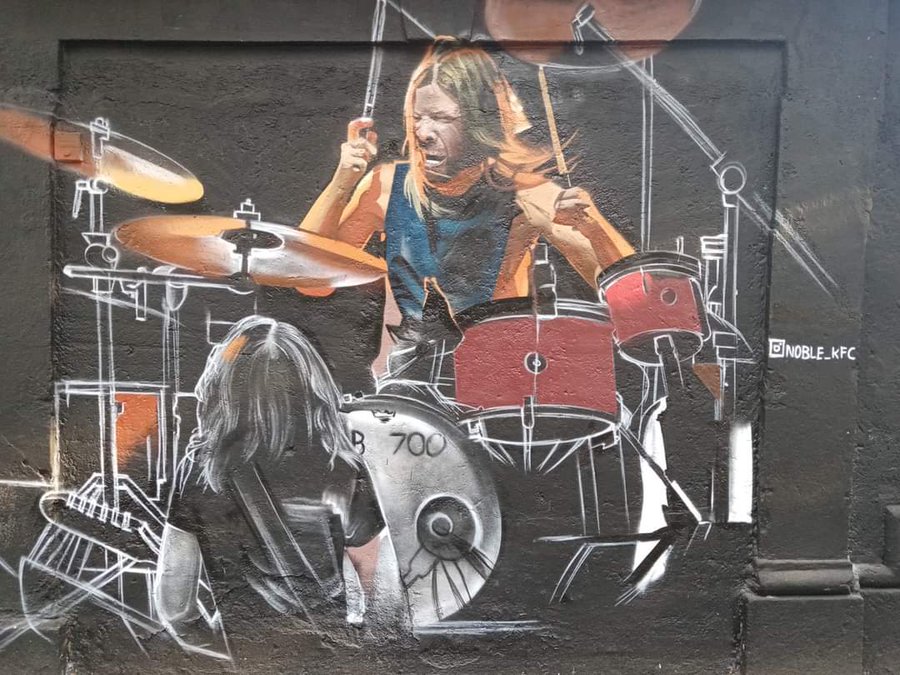 Foo Fighters: fan pinta mural en honor a Taylor Hawkins en la CDMX | Música  | Telehit