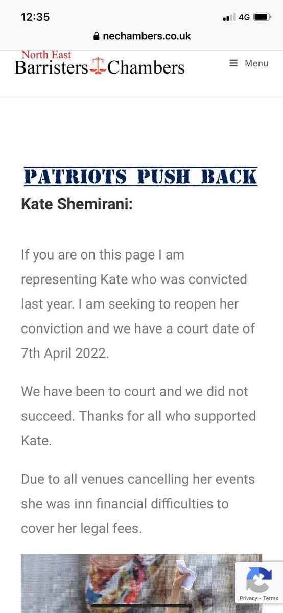 77thCommand's tweet photo. @ChambersConsett imagine being so embarrassed to represent Kay Alison Shemirani, that you hide this badly spelt pile of shit on your website with no links to it, only accessible to her sheep with the links #professionalembarresment https://t.co/6nUJspU1sr