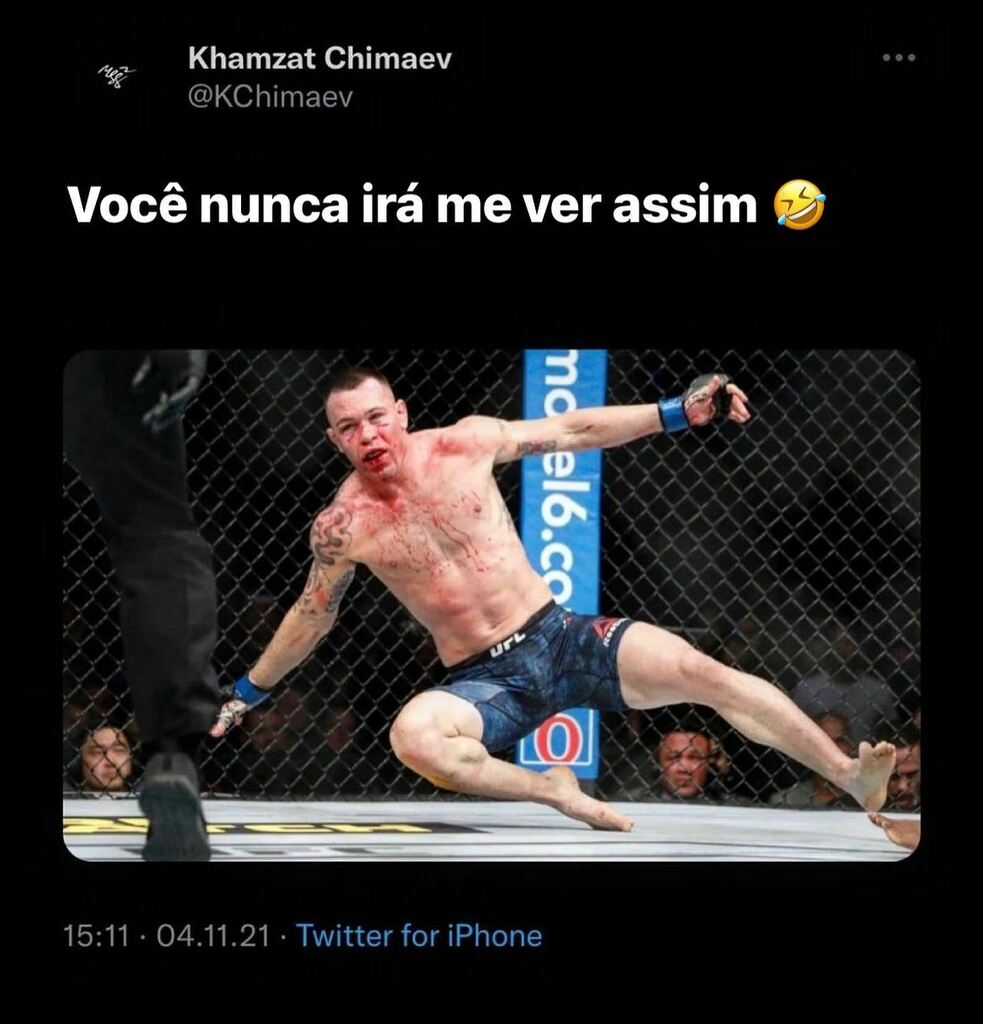 CaneladaMMA's tweet photo. Parece que as provocações já começaram 👀

Em base ao que vimos ontem, se @khamzat_chimaev enfrentar @colbycovmma quem leva? 🤔 https://t.co/v6oMvywt7I https://t.co/rB9Cg5K8PC
