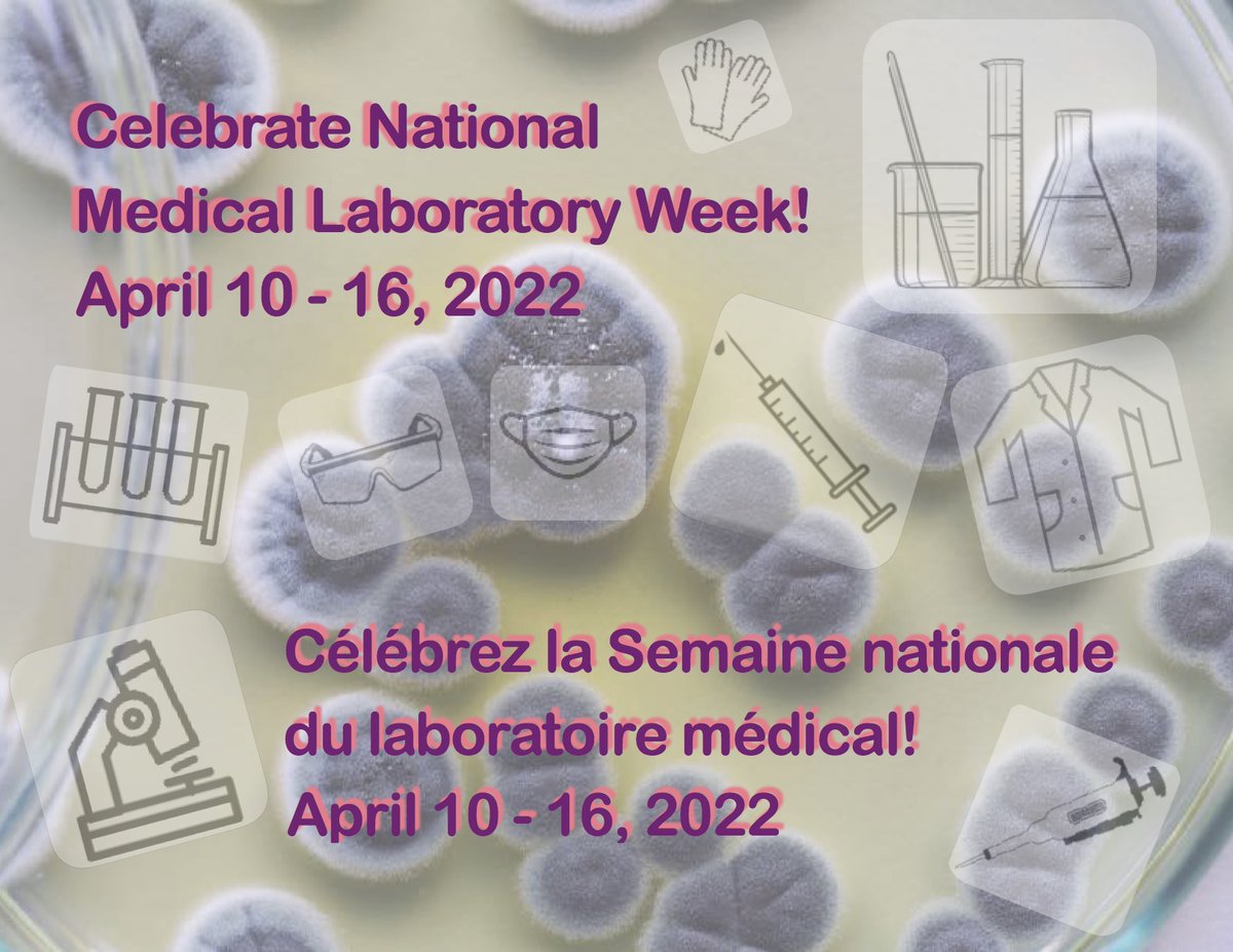 MAMLS1's tweet photo. Happy national medical laboratory week!!!

Daily virtual games will be posted starting  tomorrow April 11(Monday) to April 14(Thursday)
Please join us and win a prize!!!😊
.
#medlabweek2022 #medlabweek #wearelab #labproud #labpride https://t.co/WuubtDh1m5