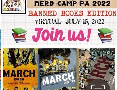 historycomics's tweet image. To my author and educator friends - come join @nErDCampPA1 for their virtual conference centered on the banning of books and celebrating literacy for all. You can submit a panel proposal here - tinyurl.com/signup4nerdpa