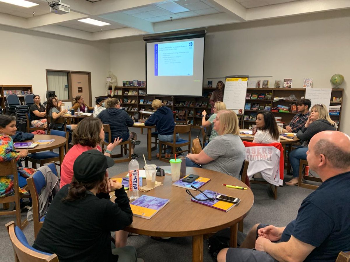 AJHSJaguars's tweet photo. Many of our #JagStaff spent their Saturday learning about Youth Mental Health First Aid. Thank you @notMYkidTweets for coming to campus to provide such an important and meaningful training. #WeAreChandlerUnified
@ChandlerUnified @CUSDCounseling https://t.co/6hLaZzP4zK