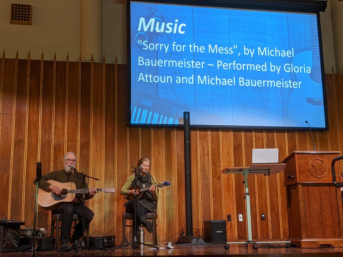EthicalStL's tweet photo. This morning at the Society:

"Freethinking: the Importance of Freedom of Thought" by Leader @CroftSpeaks

Music by @gloriaattoun and Michael Bauermeister

Join us next Sunday at 10am in person or on https://t.co/Pjd2nsstMb https://t.co/z7JZhqRbhZ