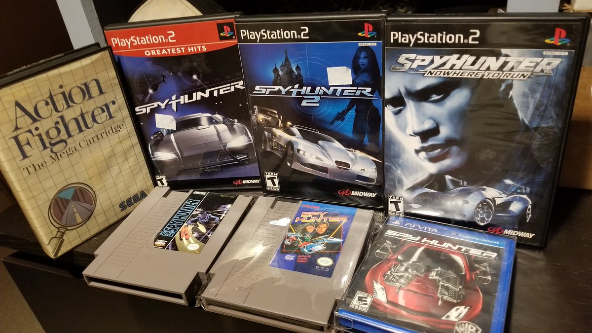 BaltimoreRetro's tweet photo. I had to throw action fighter in there which I prefer to Spyhunter but the Ps2 games are decent, there were a couple gba games too, I'll keep my eyes peeled
#spyhunter #actionfighter #BaltimoreRetroGaming https://t.co/3XEHmZsXuZ