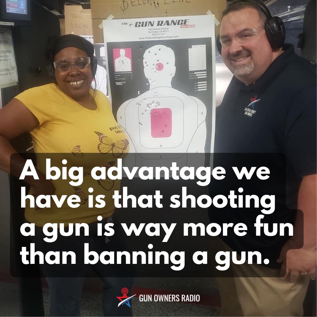 GunOwnersRadio's tweet photo. The look on a person’s face when they discover that: it’s not as scary as they thought, they can shoot, and this is FUN, is priceless.
Like & share if you agree!
#guns #gunowners #2a #2ndAmendment #2ACA #ca42a #gunownersradio #gunrights #gunownersrights #rkba https://t.co/M8QXfOG2YW