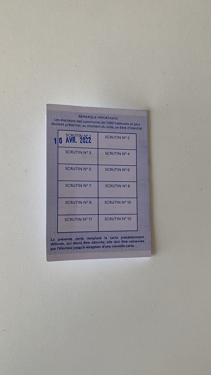 A voté 🗳 #JeVote