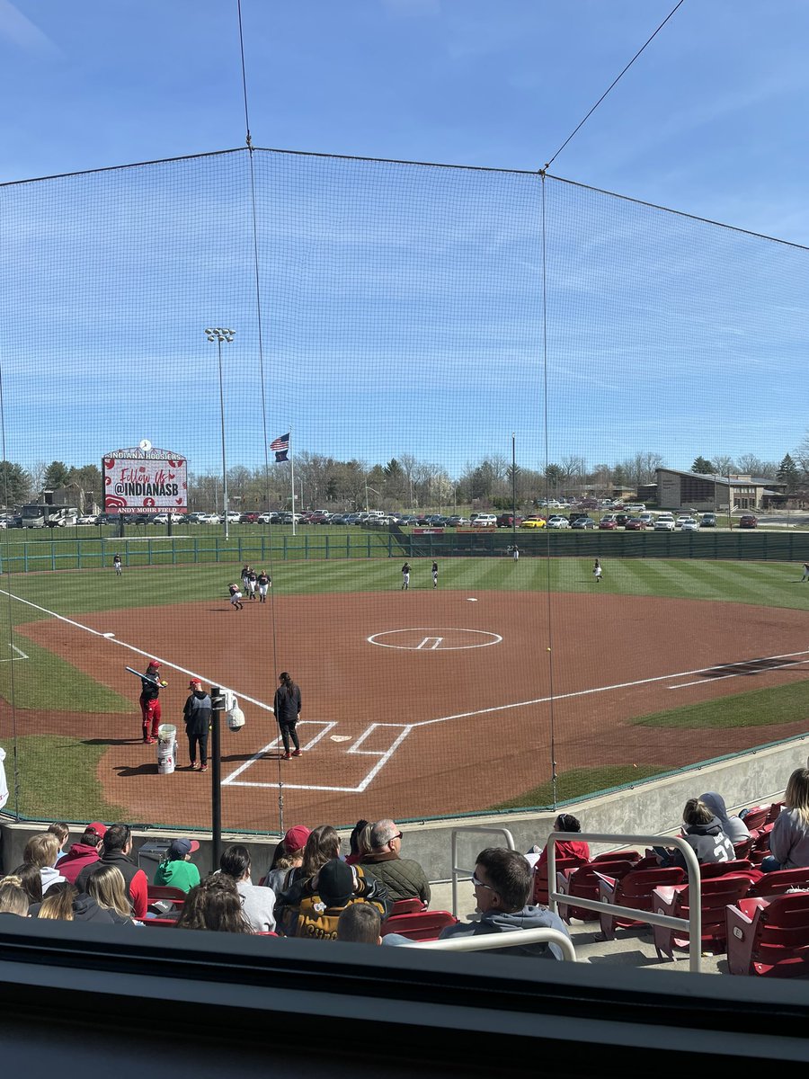 chloeswhitman's tweet photo. Happy Game Day Hoosiers! Last game of the Rutgers series for @IndianaSB! First pitch at noon. I’ll have the updates for @IUSTVsports! #IUSoftball https://t.co/xZI8yFI8n9