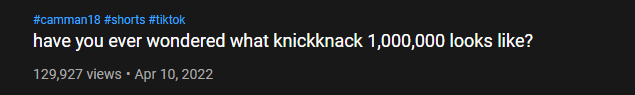 rainbowclashes's tweet photo. @camman18_ i totally want to know what knickknack 1,000,000 looks like https://t.co/wbDUEwR8q6
