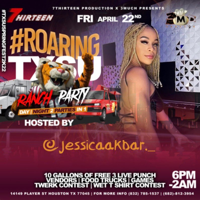 csmoove41's tweet photo. Now that #PVSPRINGFEST2k22 is over it’s time for #TxSUSpringFest2K22 ❗️❗️❗️ #roaringtxsu https://t.co/dep9Aq2FzM