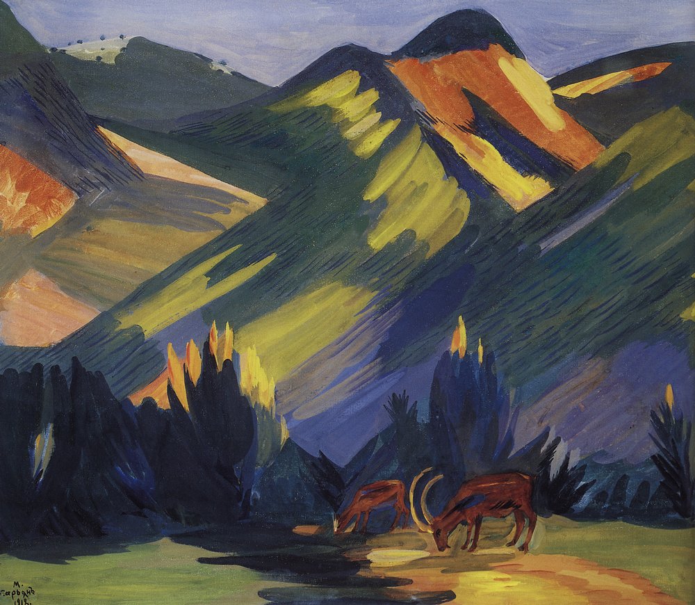 artistsarian's tweet image. Morning in Stavrin, 1912 #saryan #expressionism