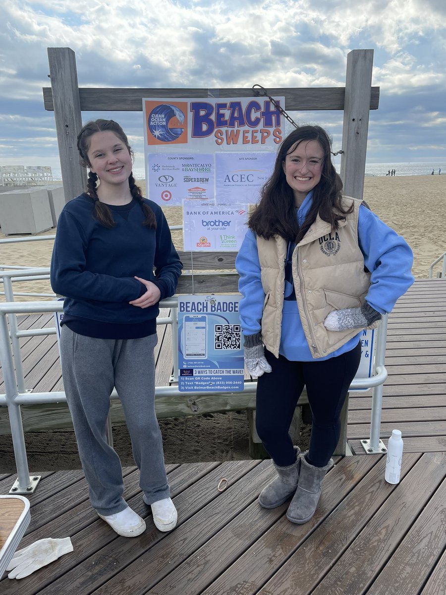 Nancyharrivan's tweet photo. And thank you to @CoderClubAdv for passing the torch on to our girls to help the cause! #beachsweeps #cleanoceanaction https://t.co/VDh1ILuxRK