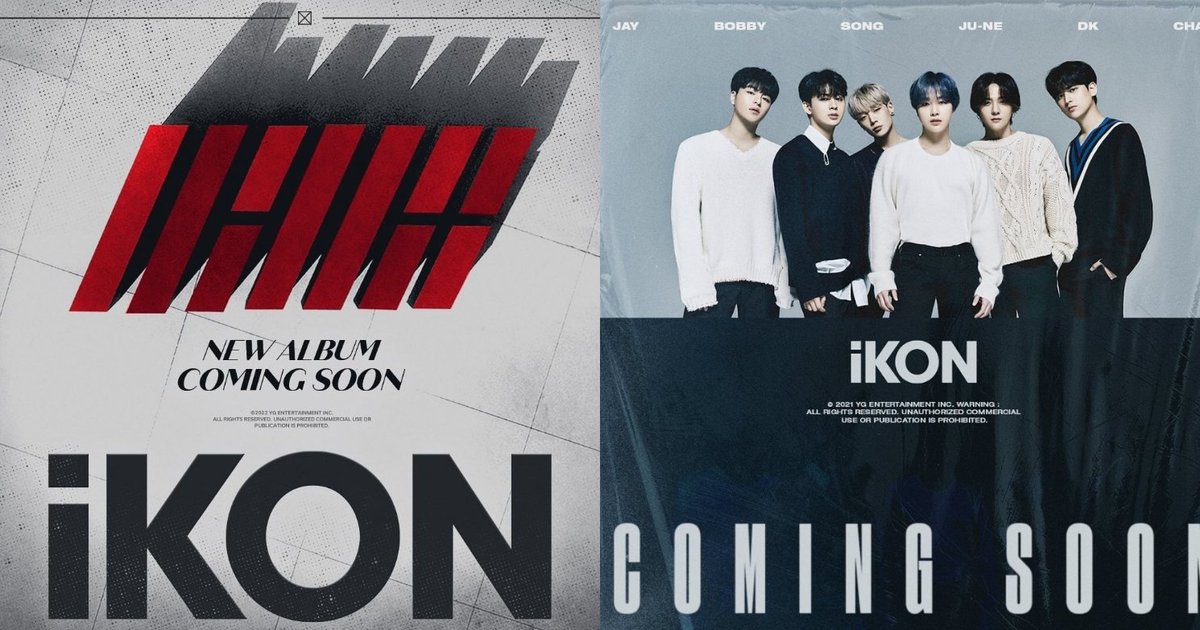 iKON coming soon poster for upcoming comeback vs. last comeback. What's gonna be the genre??? 🤔

iKON NEW ALBUM #iKONISBACK
<a href="/YG_iKONIC/">J</a> #iKON #아이콘