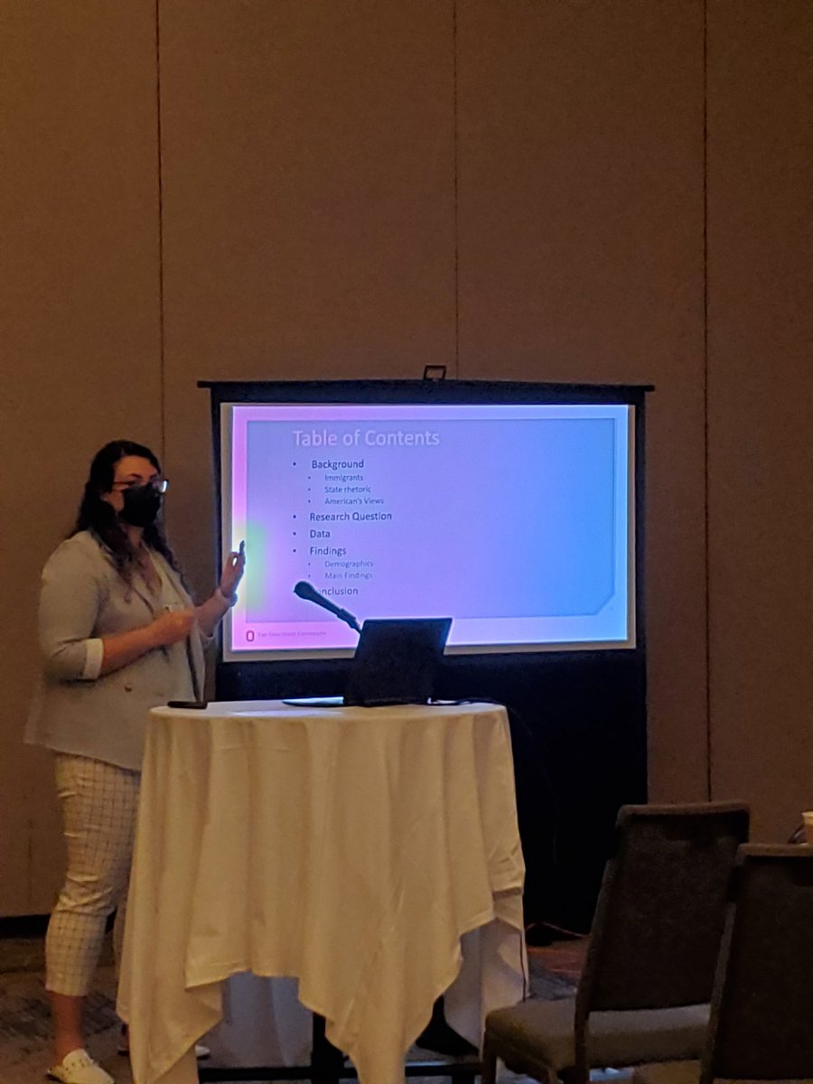 CoraliaBalasca's tweet photo. A poster at @PopAssocAmerica, session at @SouthSocSociety, interacting with exciting migration, race &amp; health scholars *and* getting to see one of our undergrad RAs get in to present her poster at @SouthSocSociety’s annual meetings! #fullweekend #academicjoy #AcademicTwitter https://t.co/uvWZlmWSol