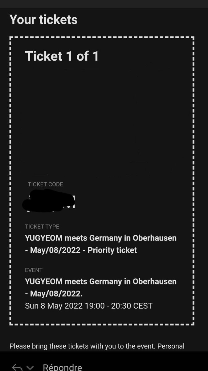 AdlMathilde's tweet photo. Hello tout le monde ! Je vend une place (prix négociable) Early pour le concert de Yugyeom le 8mai à Oberhausen! 
Mes dm sont ouvert pour plus d’infos ;)
#YUGYEOM #yugyeommeetgermany
#GOT7 https://t.co/mtSQgrbeZT