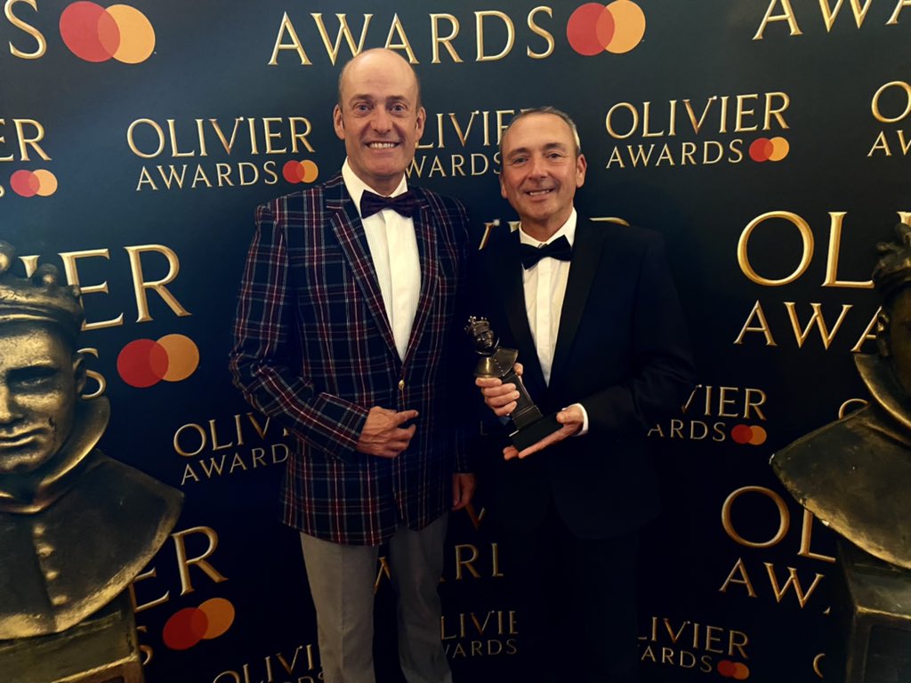 Here for the #OlivierAwards with <a href="/graham_proud/">graham proud</a> , we don’t scrub up too bad !
