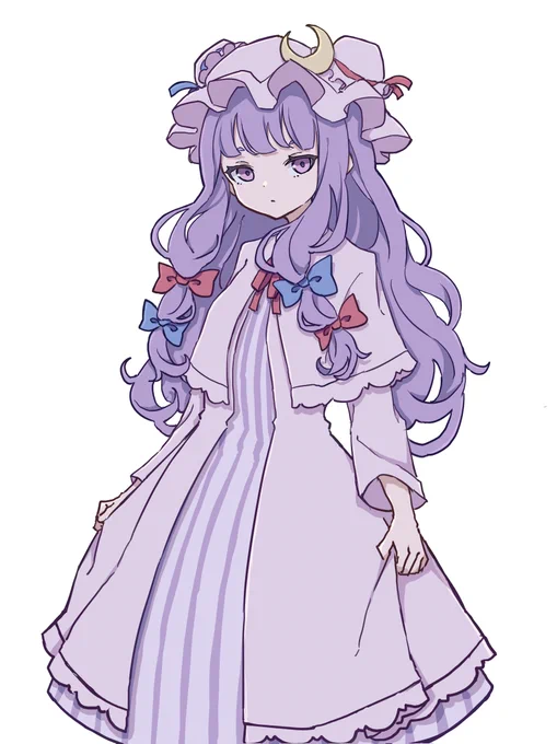 #深夜の真剣お絵描き60分一本勝負 
パチュリー 