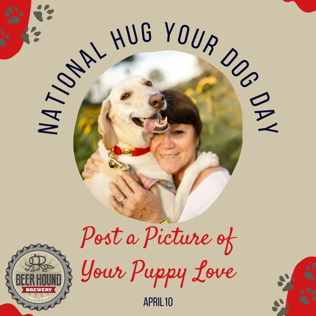 It's National Hug Your Dog Day! We want to see pics of you and your dog! Grab a selfie with you and your pup and tag us in the pic!