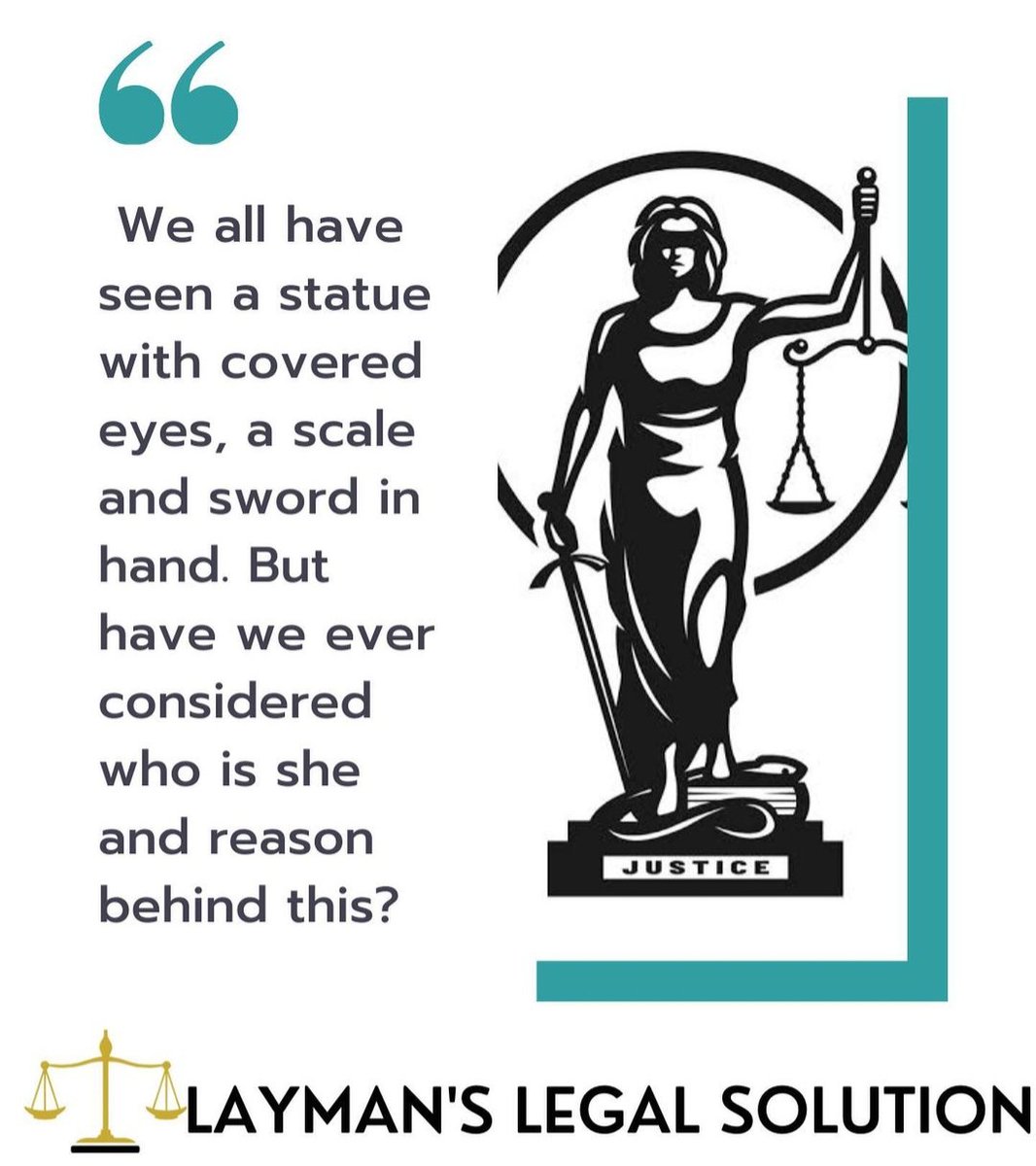 4legalsolution's tweet photo. We all have seen a statue with covered eyes, a scale and sword in hands. Have we ever considered the reason behind this. Stay tuned with us for the answers.
#legal #lawtwitter #LawAndOrder #Lawyers #lawyerlife #laymanlegalsolution #delhihighcourt #delhicourt #rohini #india #law https://t.co/W6PDXY6KaR