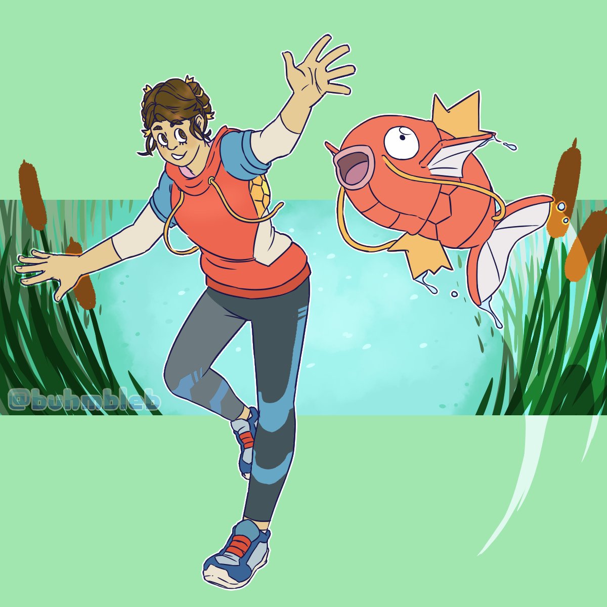 BuhmbleB's tweet photo. Trainer designs for @/cammyrock91, @/tangiekun, and myself based on our favorite pokemon. https://t.co/uTLO9RvINP
