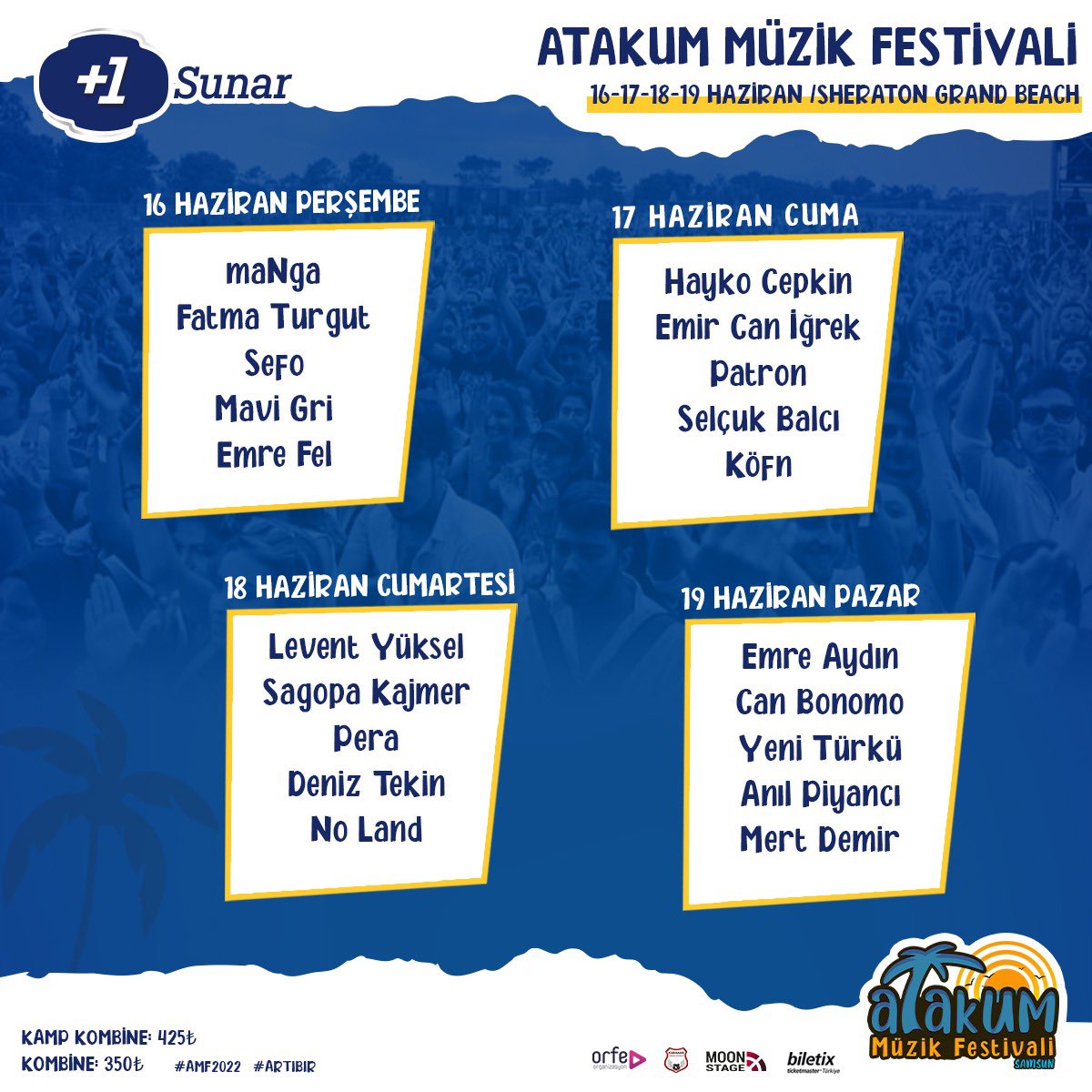 AtakumMuzikFest's tweet photo. Atakum Müzik festivali'nden, kaliteli müziğe doyacağınız bir line-up!

Dinamik ve enerji dolu performanslarıyla onlarca başarılı sanatçı, yalnızca Atakum Müzik Festivali'nde!
Eğlenceye ve müziğe doyacağınız, arkadaşlarınızla her zaman hatırlayacağınız güzel anılar sizi bekliyor.. https://t.co/mPynU3dHel