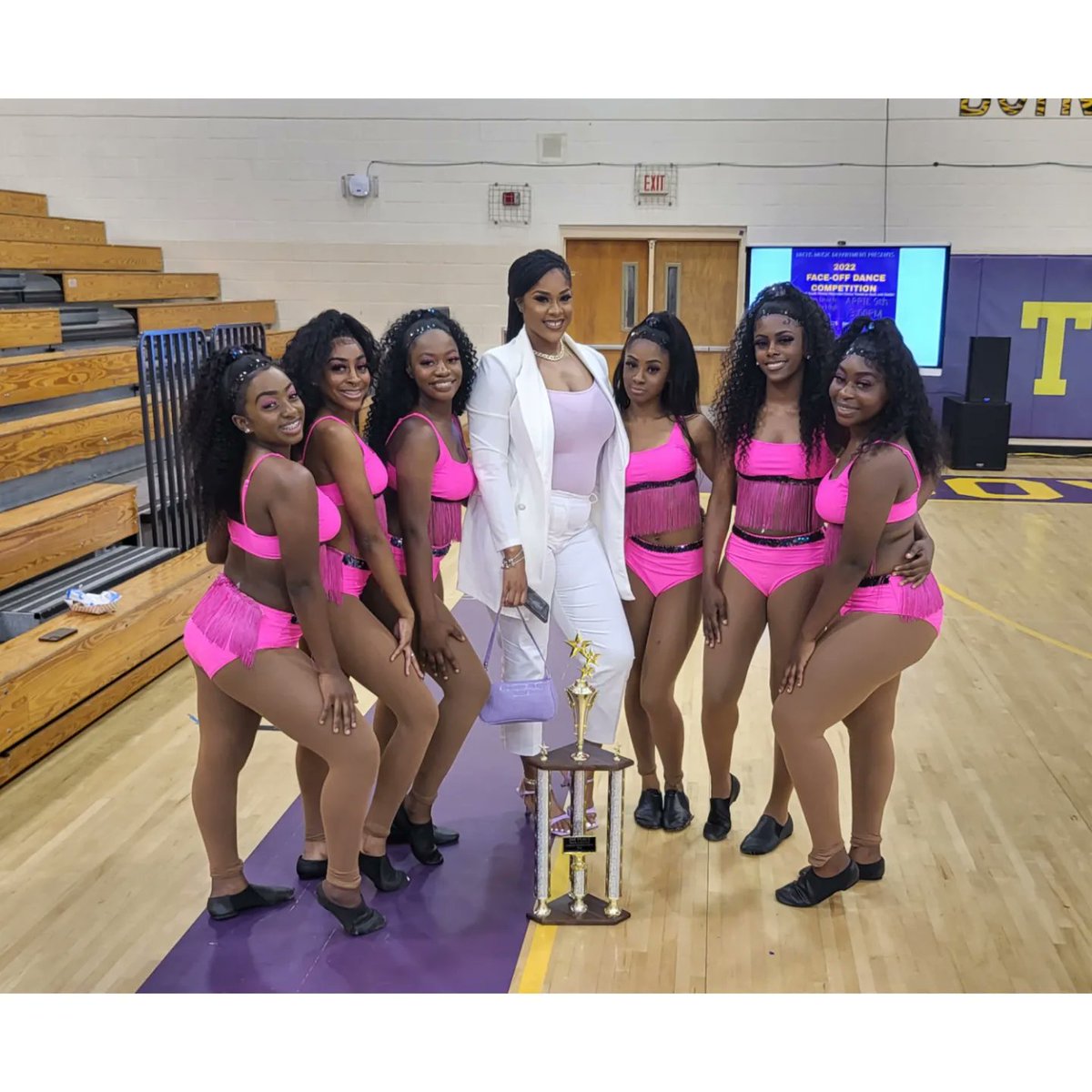 TigerSoundBand's tweet photo. Congrats to all of the winners. First Annual Buck &amp; Battle Dance Competition. 

1st Place - @rpbhs_silhouettes (clean sweep - best dance routine &amp; afro-beat)
2nd Place - @the.purplediamond 
3rd Place - @ladiesoflauderdale 
💜💛 https://t.co/YNAD8SXK8T