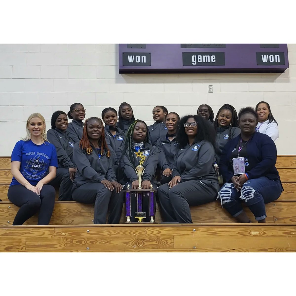 TigerSoundBand's tweet photo. Congrats to all of the winners. First Annual Buck &amp; Battle Dance Competition. 

1st Place - @rpbhs_silhouettes (clean sweep - best dance routine &amp; afro-beat)
2nd Place - @the.purplediamond 
3rd Place - @ladiesoflauderdale 
💜💛 https://t.co/YNAD8SXK8T