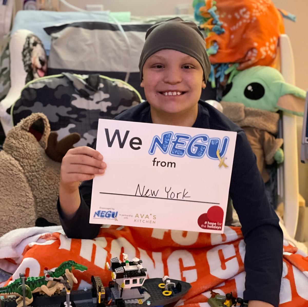 TeamNEGU's tweet photo. We NEGU for courageous #leukemia warrior, Colt. This kid rocks!!
#ChildhoodCancerAwareness #Colt45strong https://t.co/lG7KiLBxr6